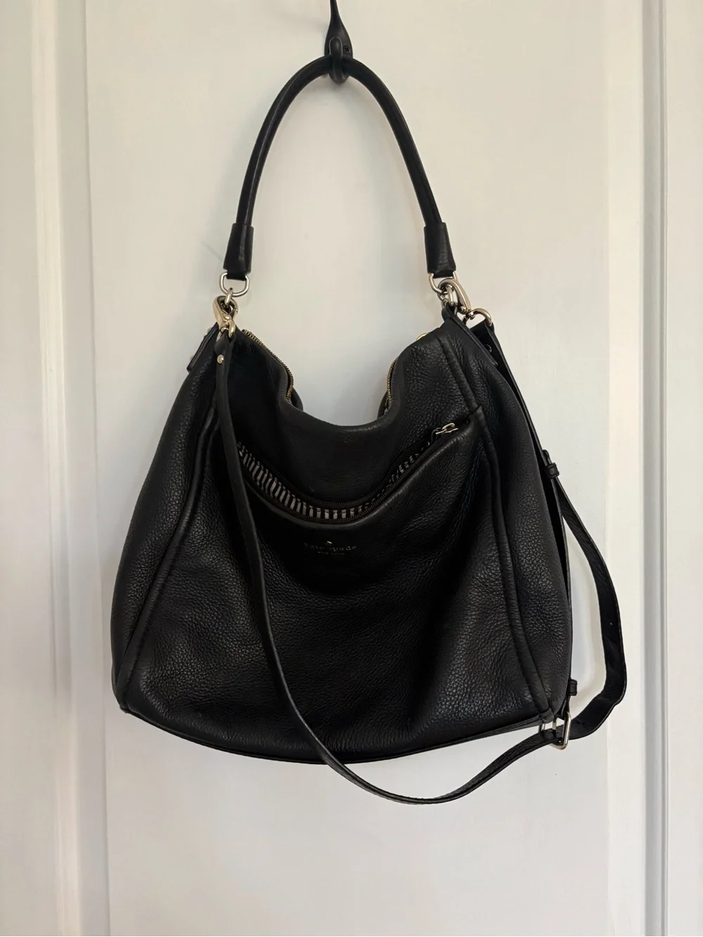 Black hobo bag
